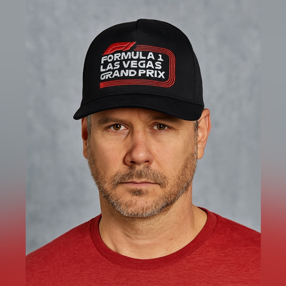 Formula 1 Las Vegas Grand Prix Black Adjustable Hat Embroidered Logo